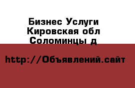 Бизнес Услуги. Кировская обл.,Соломинцы д.